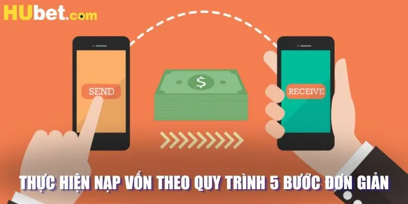 Thực hiện nạp vốn theo quy trình 5 bước đơn giản